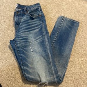 J crew slim broken in boyfriend Jean